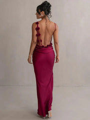 Cassiane - Satin Blumen Kleid