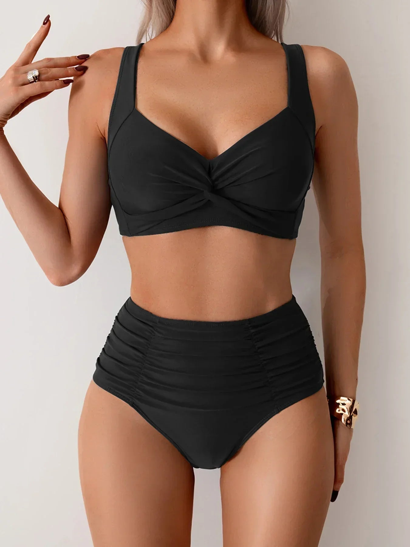 Emma | Hochtailliertes Sommer-Bikini-Set