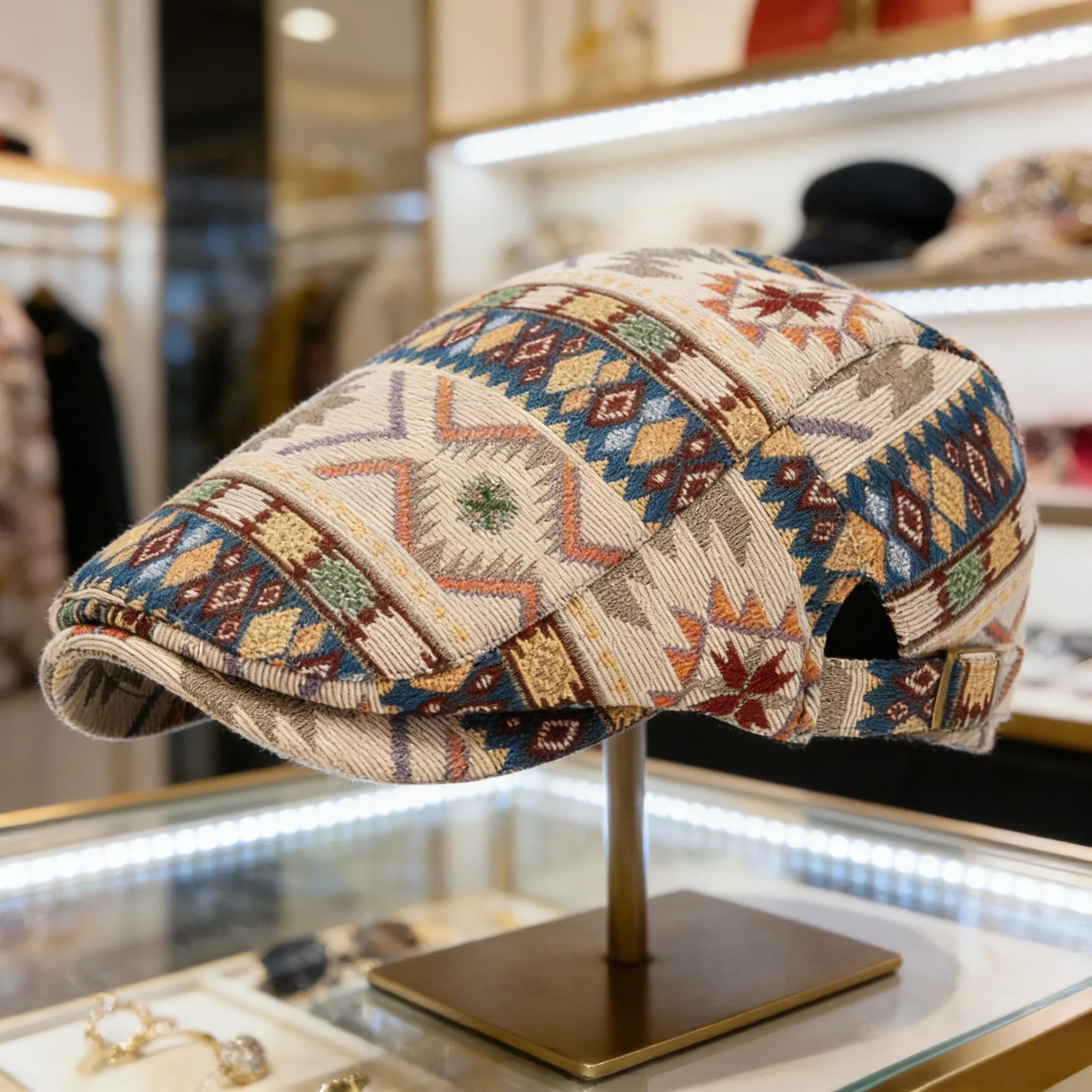 Meyer Basel™ | Verstellbare Bunte Retro Mütze