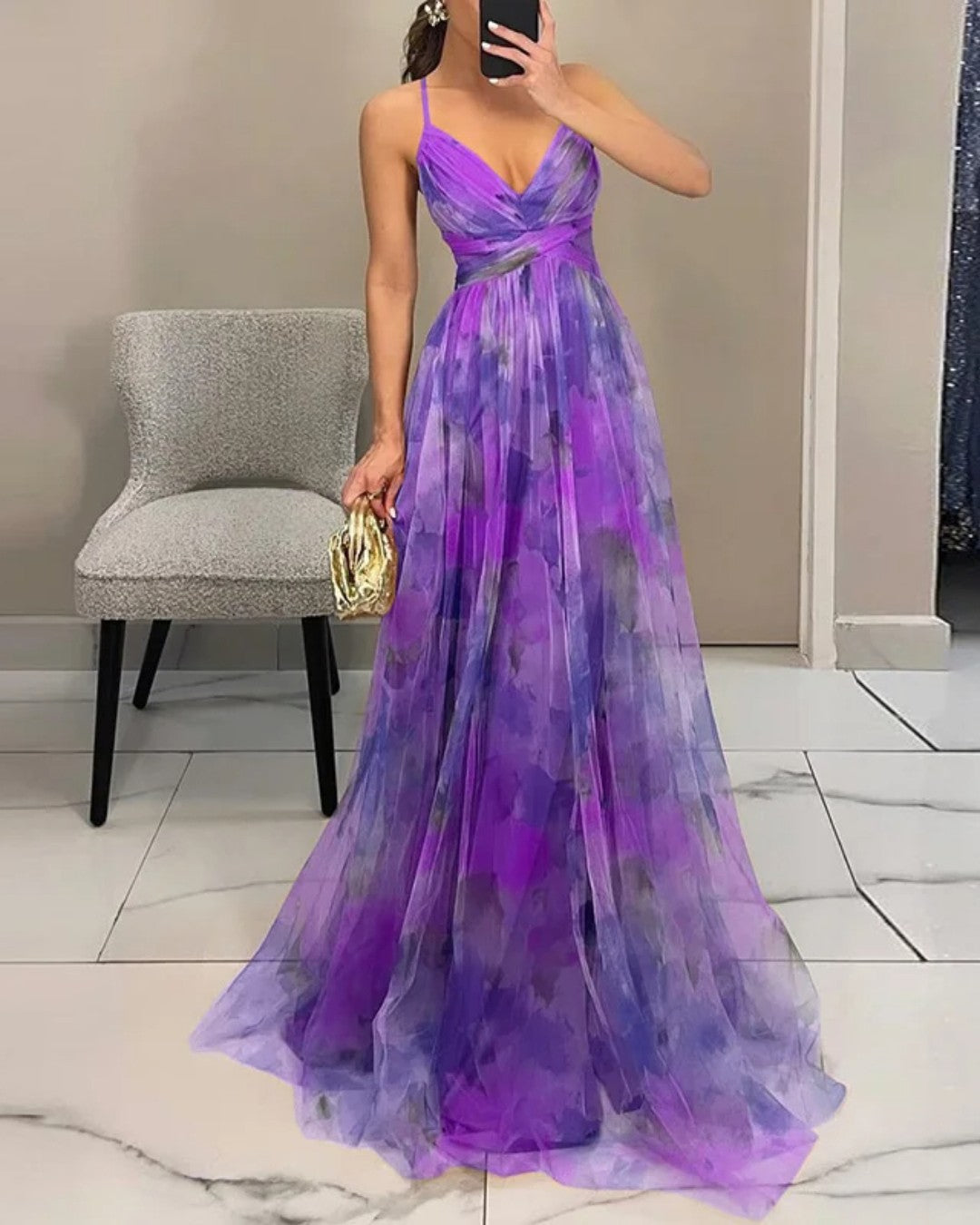 DELIA | Maxi-Robe Eleganz Floral (LIMITIERTE EDITION!)