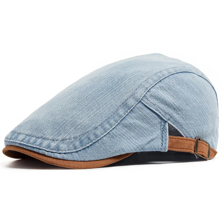 Meyer Basel™ | Premium Denim Flat Cap – Zeitlose Stil & Täglicher Komfort