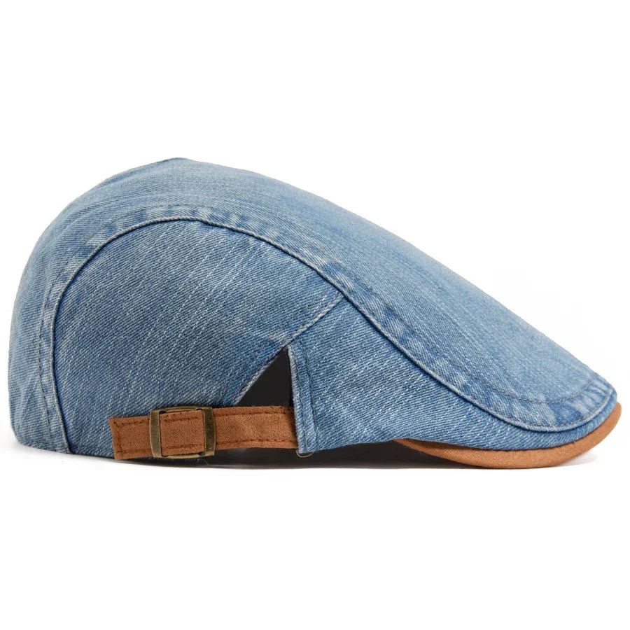 Meyer Basel™ | Premium Denim Flat Cap – Zeitlose Stil & Täglicher Komfort