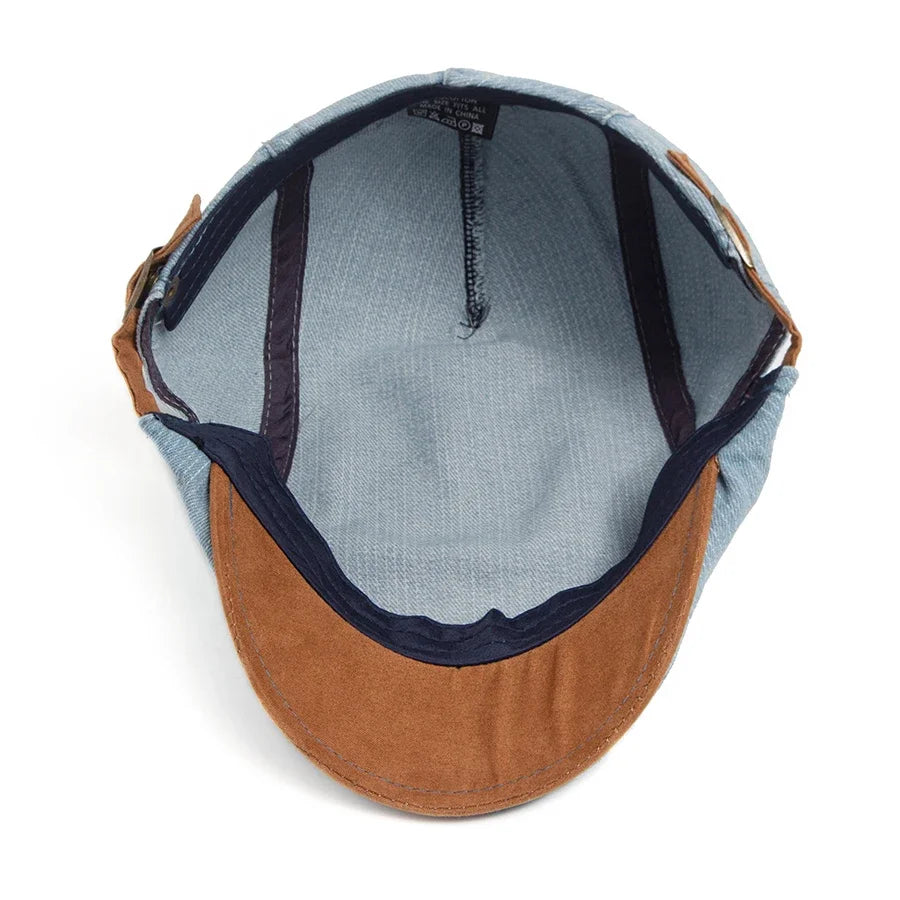 Meyer Basel™ | Premium Denim Flat Cap – Zeitlose Stil & Täglicher Komfort