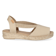 Tala Damen Espadrilles Leder Gelb