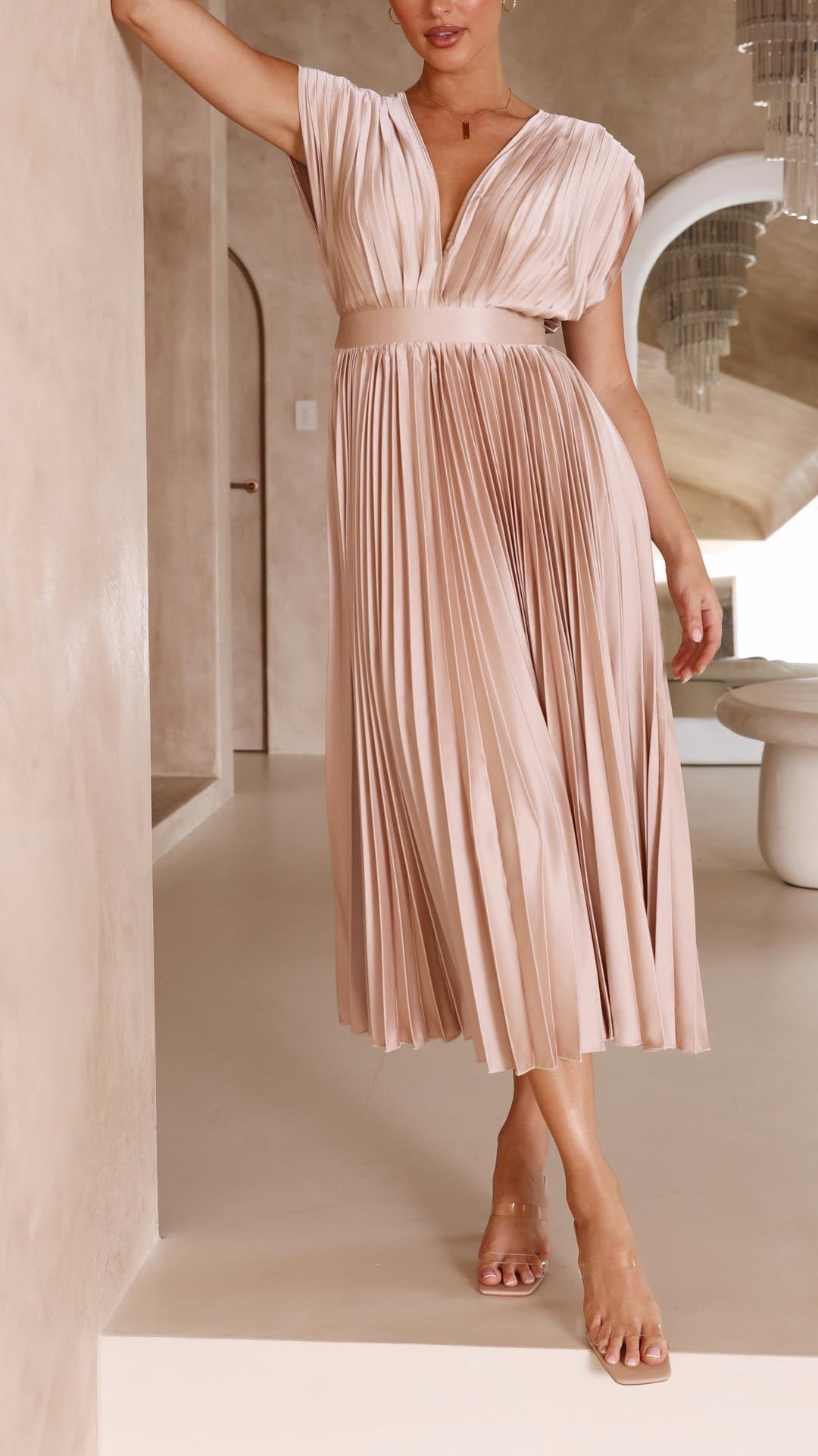 Alexis - Elegantes Faltenkleid