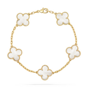 KLEEBLATT ARMBAND | PERLE