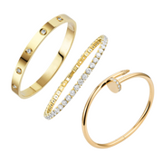 STAPELBARE ETERNITY ARMBÄNDER SET