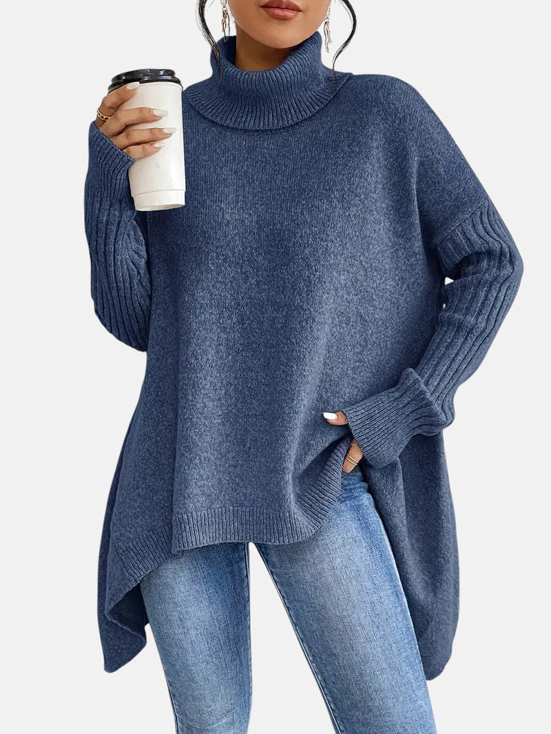 BRIGITTE – LANGER TURTLENECK-PULLOVER