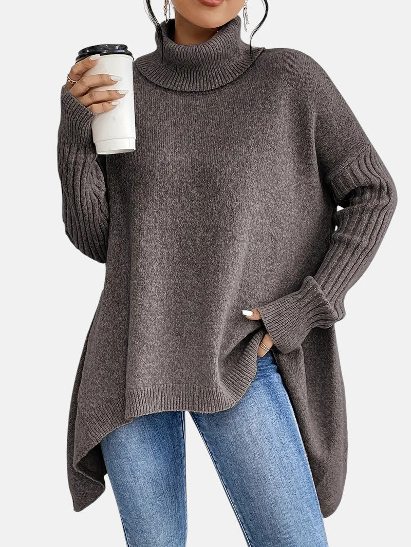 BRIGITTE – LANGER TURTLENECK-PULLOVER