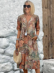 Eva – Kleid mit V-Ausschnitt