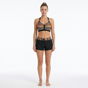 Hochtaillierte Bikinis mit geometrischem Muster