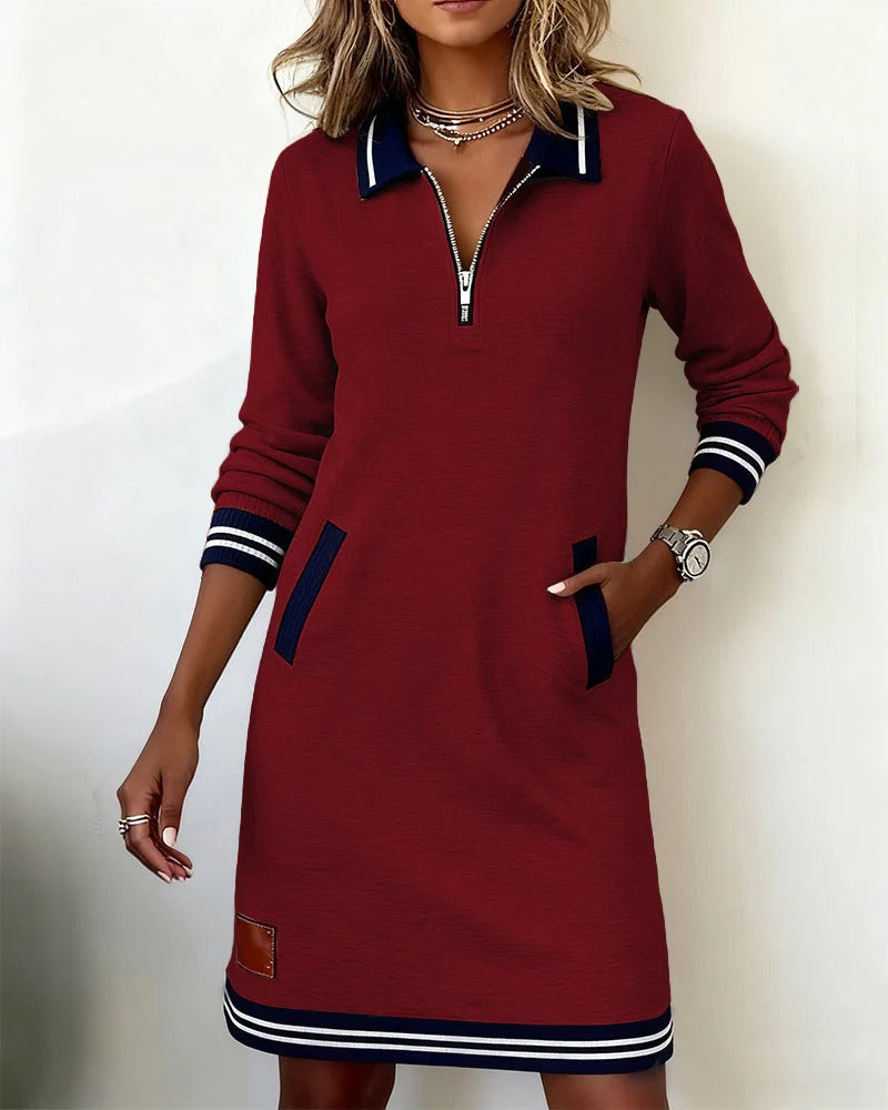 JULI | KLEID MIT LANGEN ÄRMELN