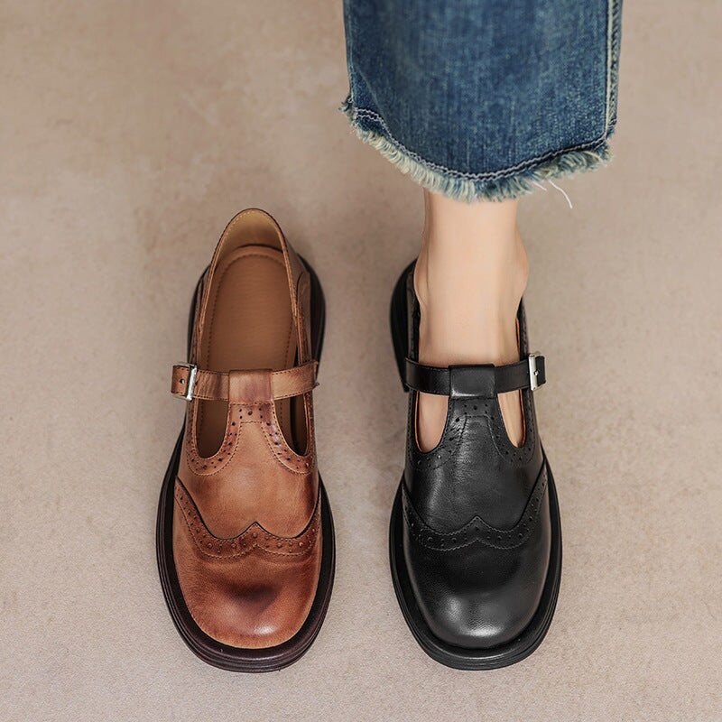 Elvara - Elegante Mary Janes aus Leder