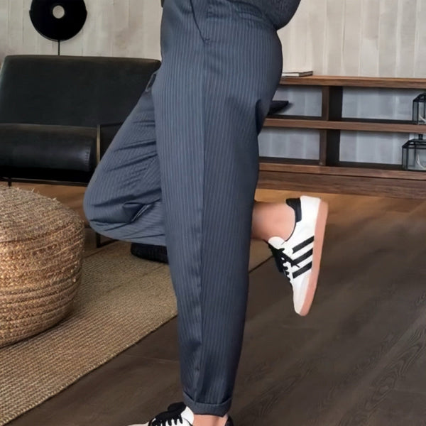 Mathilda | ELEGANTE, FIGURSCHMEICHELNDE HOSE MIT STREIFEN