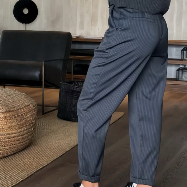 Mathilda | ELEGANTE, FIGURSCHMEICHELNDE HOSE MIT STREIFEN