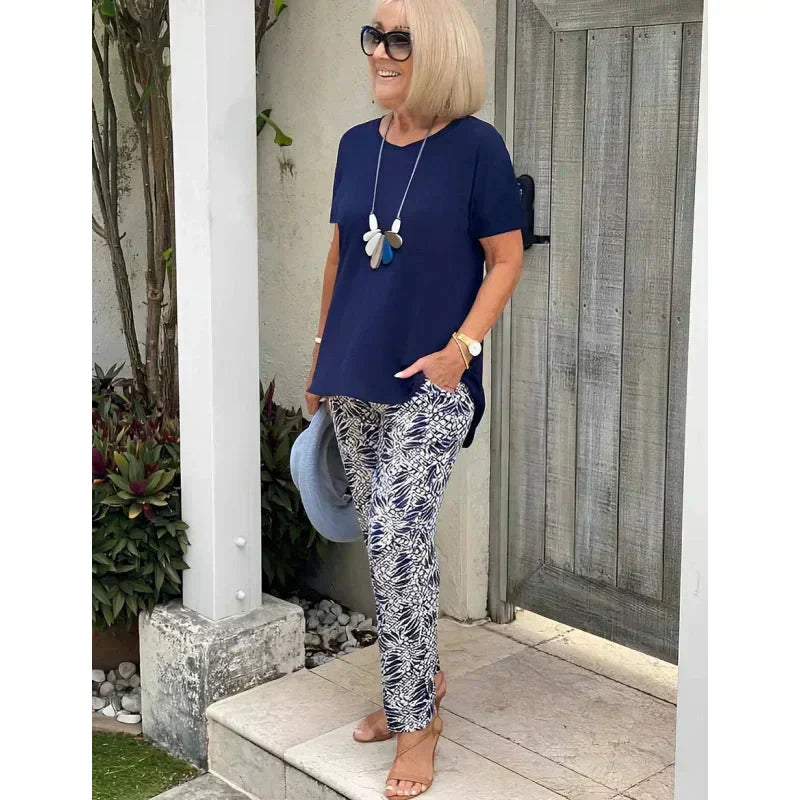 Maria – Zweiteiliges Set mit Print